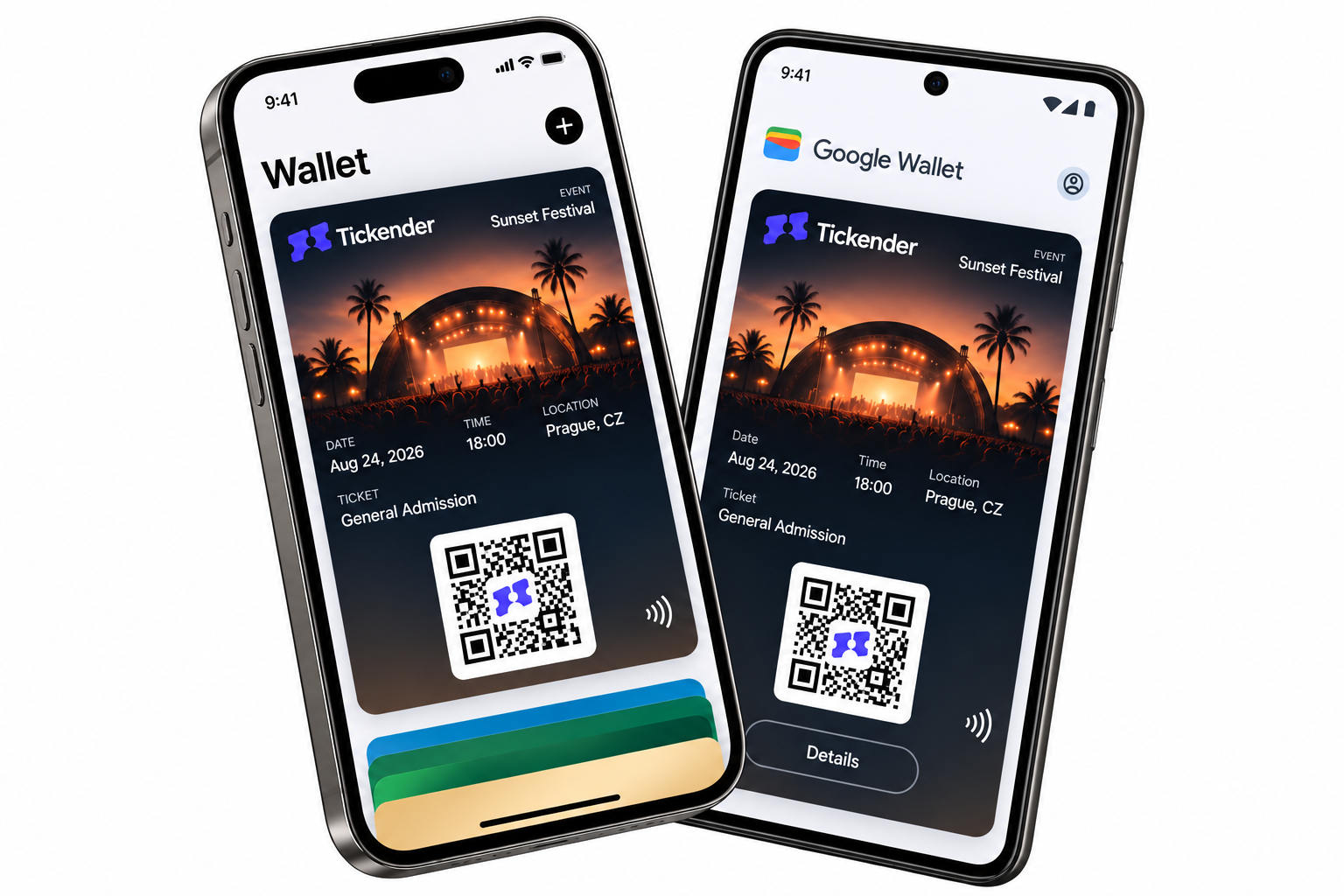 Билет на событие в Apple Wallet и Google Wallet